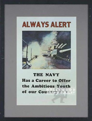 25X19 ALWAYS ALERT NAVY POSTER