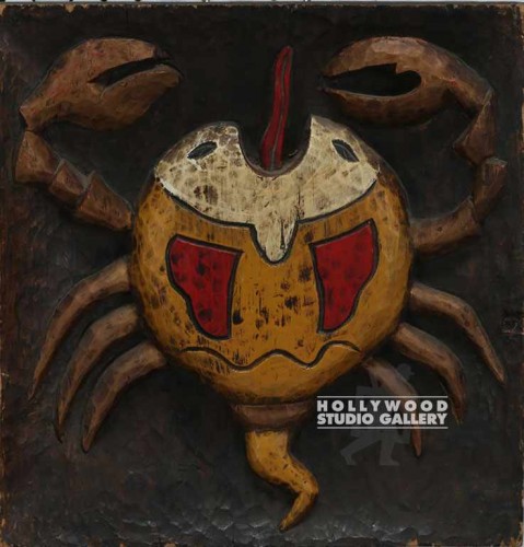 16X16 3-D WOODN ZODIAC SYMBOL/CANCR