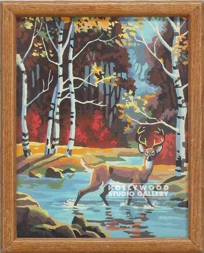16 X 13 PAINT BY NUMBERS DEER/WOODS