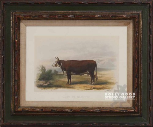 20X24 70`S GRN/CARVED FRAME