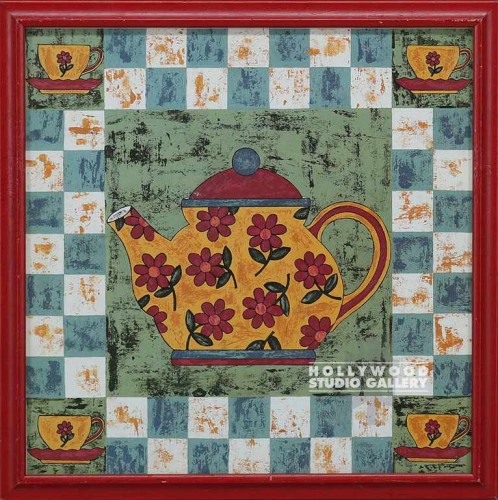 13X13 DAVID YELLOW TEAPOT(FLOWERY)