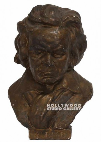 8" BUST OF BEETHOVEN/FAUX BRONZE