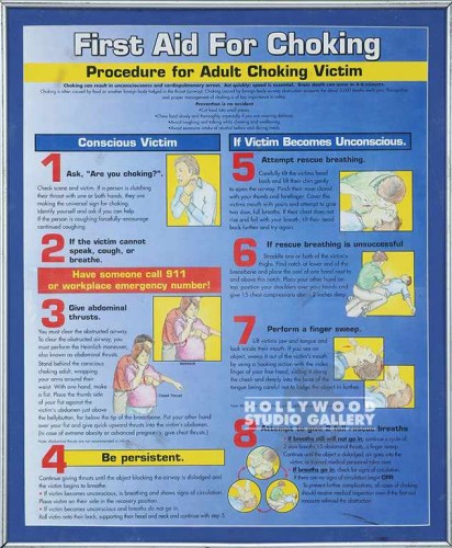 22X18 FIRST AID FOR CHOKING/FRMD/MA