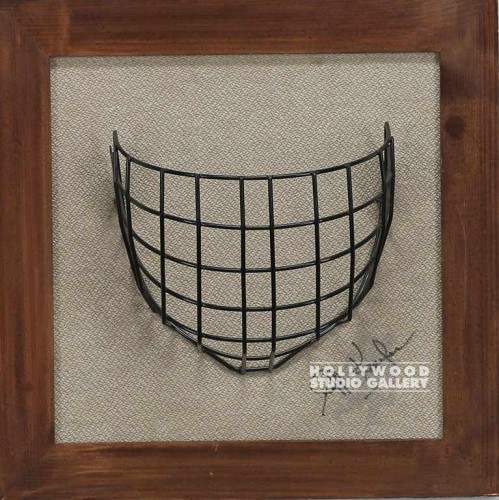 15X15 BLACK/HOCKEY FACE MASK/MNTD.