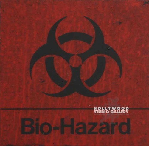 9X9 ORANGE/BIO-HAZZARD/PLASTIC SIGN