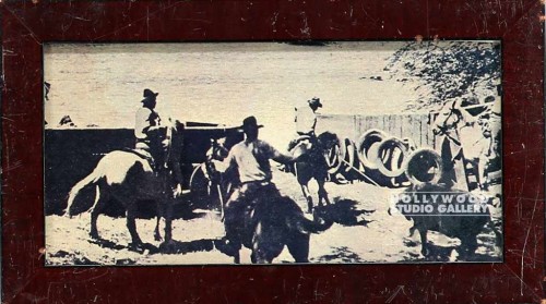 7X12 B/W RODEO/COWBOY/FRAMED
