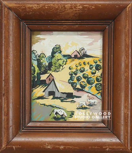 8X8 LIL FARM SCAPE/COWS/PERIOD