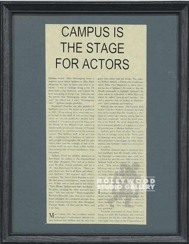 9X12 NEWS CLIPPING/CAMPUS IS