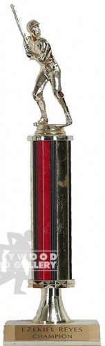 14" RED/GOLD/BASEBALL TROPHY