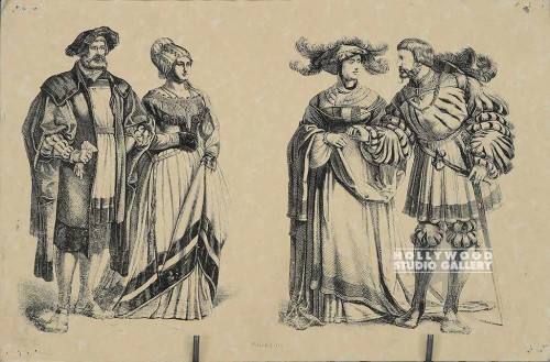 11X17 B/W ENGRAV-PATRICIAN COSTUMES