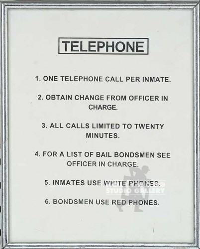 10x8 Telephone/Police/Sign/Slvr Frm