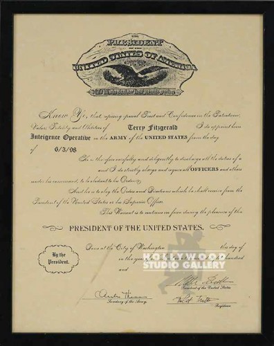 15x12 U.S. President Cert/Blck Frm