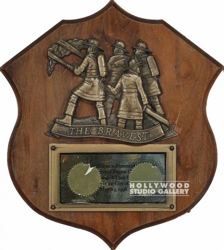 15x13 The Bravest Fire Dept. Plaque