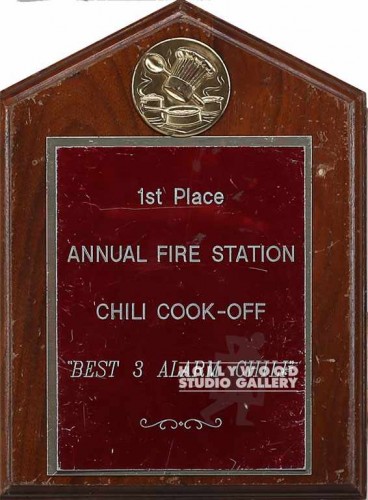10x8 Plaque Chili Cook Off Fire