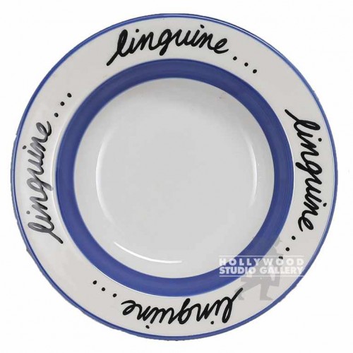 9" LINGUINE CERAMIC PLATE