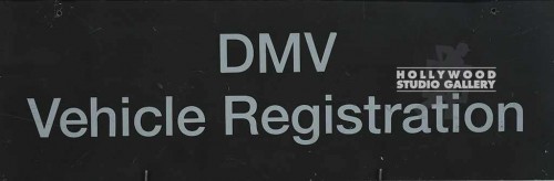 12X36 DMV VEHICLE REGISTRATION