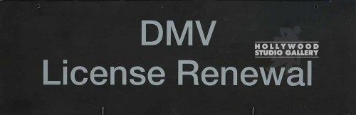 12X36 DMV LICENSE RENEWAL
