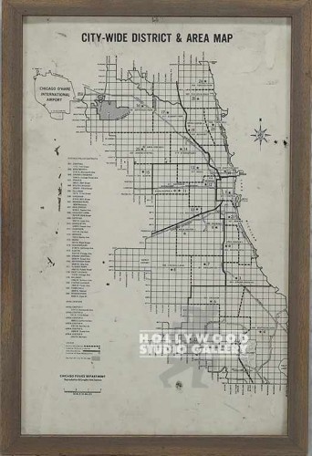 18x13 Cty-Wd Dist. & Area Map/Frm