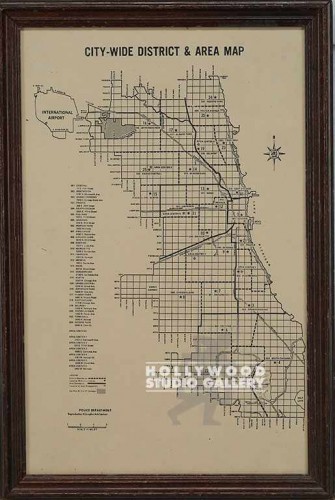 19x13 CTY-WD DIST. AREA MAP Brwn fr