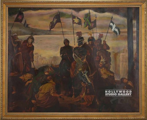68x56 Lrge Crusader Oil/Gold Frame