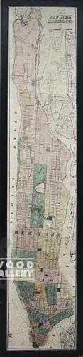 20x75 Street Map of Manhattan