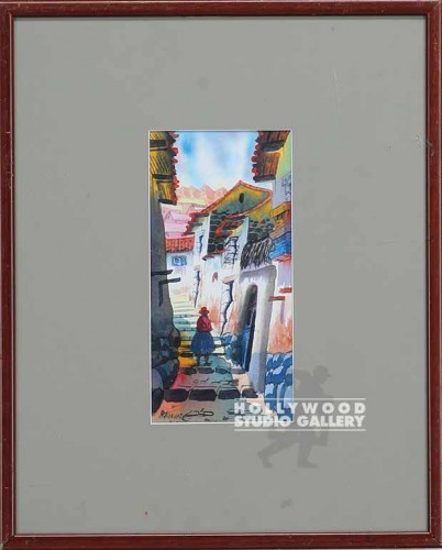 19x15 Watercolor Mexican Street