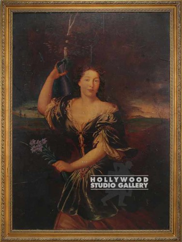 63x47 Gold Frm/Lady w/Flowers
