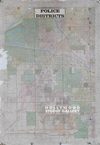 36x25 Map of Police Districts
