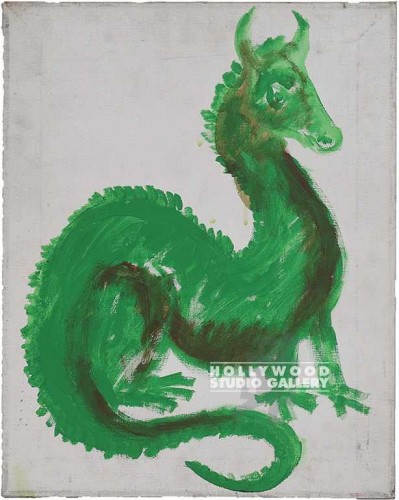 20x16 GRN DRAGON UNFRAMED CANVAS