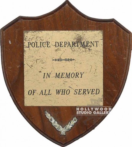 9x8 Police Dept. Served Wood Plaque