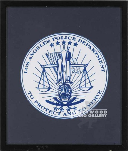 14x12 LAPD Seal/Framed