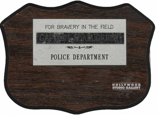 5x7 Police Bravery Wood Wall Plaque