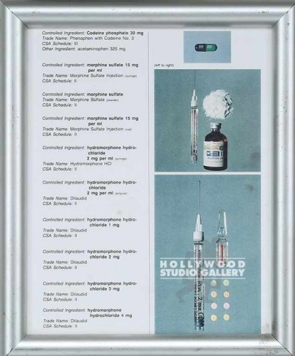 11x10 Framed/Drug Chart/Medical