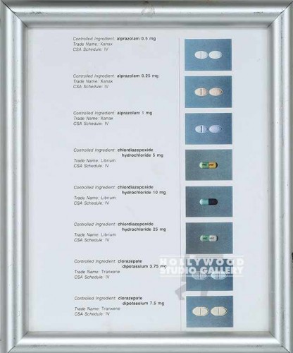 11x10 Framed/Pill Chart/Medical