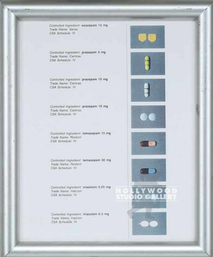 11x10 Framed/Pill Chart/Medical