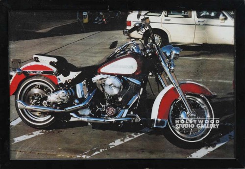 12x18 Red Harley Davidson/Blck Frm