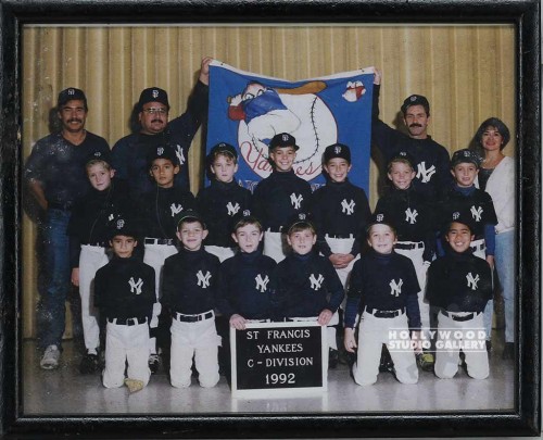 8X10 B/W Baseball Team Gold Frame