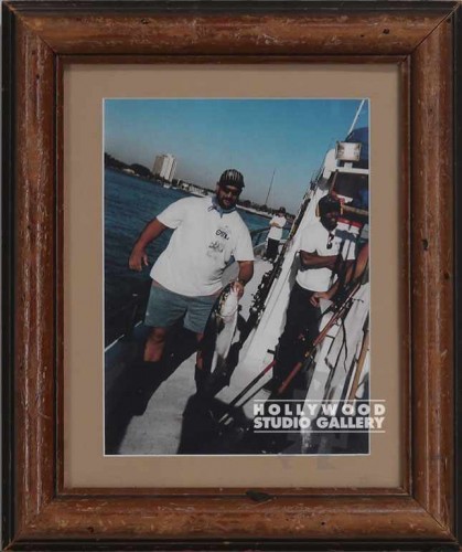 11x13 Jon On Side Of Boat W/Fish