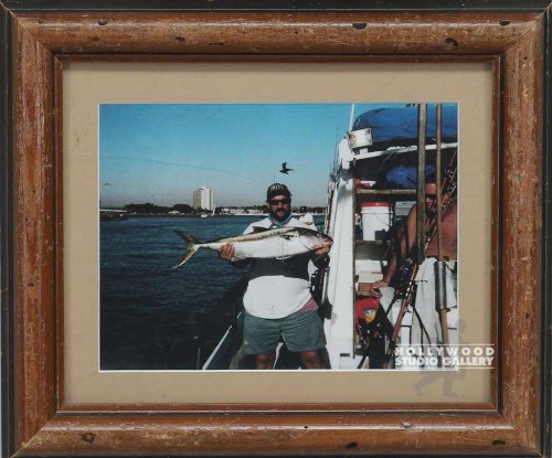 11x13 Jon & A Big Fish/Side Of Boat