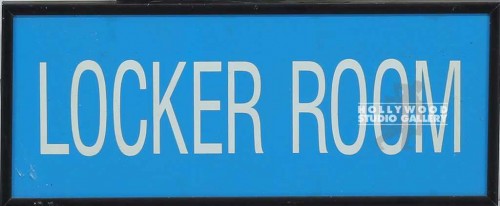 Locker Room Sign
