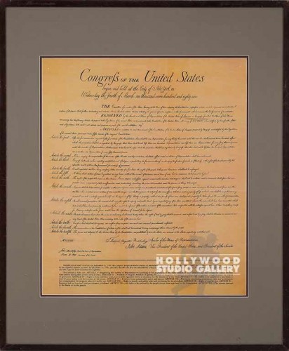 40X33 CONGRELS OF THE U.S./BRWN FRM