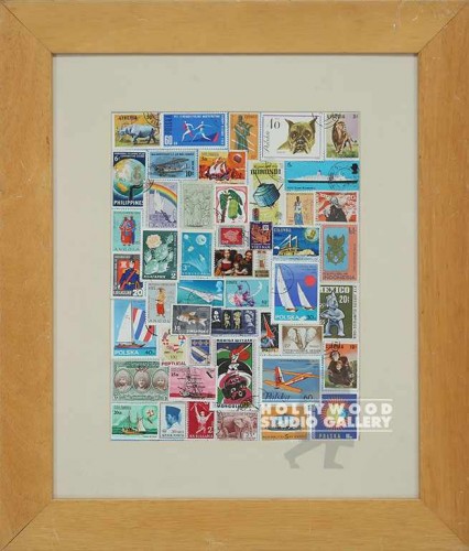 18X15 " SPORTS "/STAMPS/FRAMED/MAT