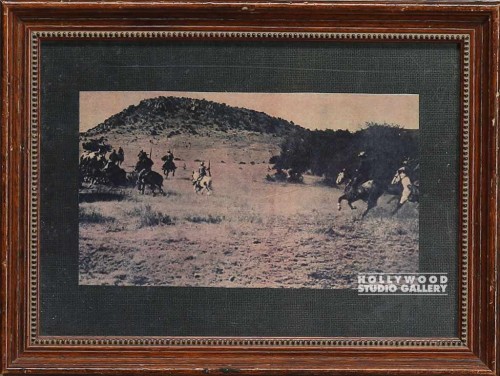 10X12 MAN ON HORSE BLK/WHTE FRAME