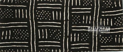 43x18 STRETCHED MUDCLOTH-B/W UNFRMD