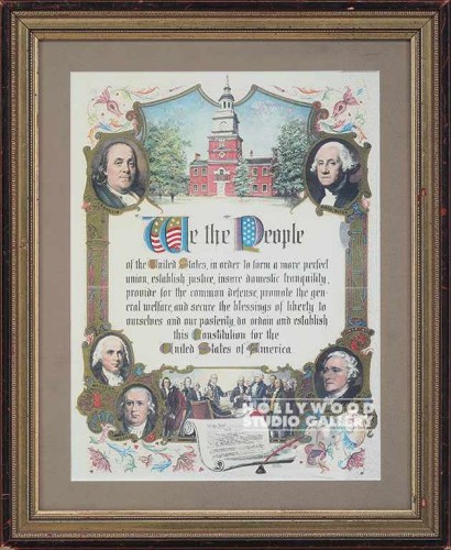 19x16 We The People.../Framed