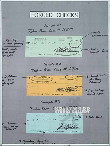 22x16 Police/Forged Checks Chart