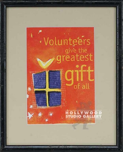 11X9 VOLUNTEERS GREATEST GIFT/BLACK