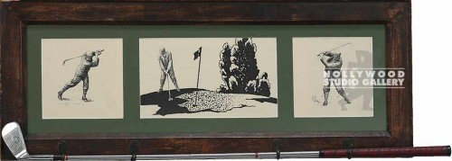 15X36 3OPENING GOLF PIC W/GOLF CLUB