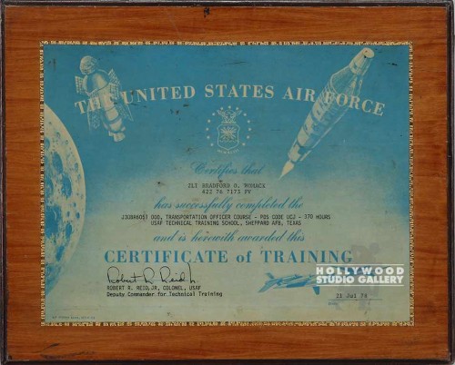 11x13 U.S. Airforce Training Plaque