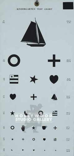 22x11 Kindergarten Test Chart
